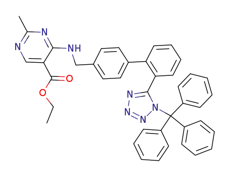 ethyl 2-methyl-4-{N-[(2'-[N-triphenylmethyl-1H-tetrazol-5-yl]biphenyl-4-yl)methyl]amino}pyrimidine-5-carboxylate