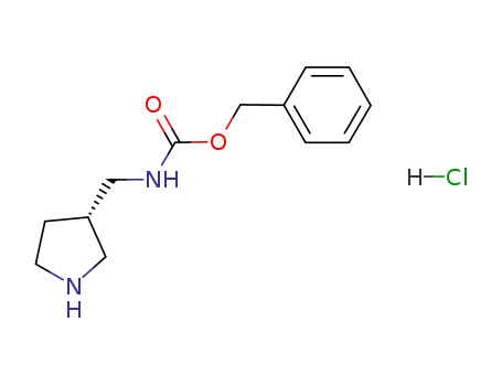 Molecular Structure of 1217634-53-1 ((S)-Benzyl (pyrrolidin-3-ylMethyl)carbaMate hydrochloride)