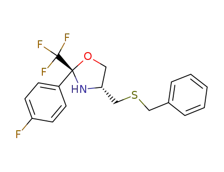 (2R,4R)-4-[(benzylthio)methyl]-2-(4-fluorophenyl)-2-(trifluoromethyl)-1,3-oxazolidine