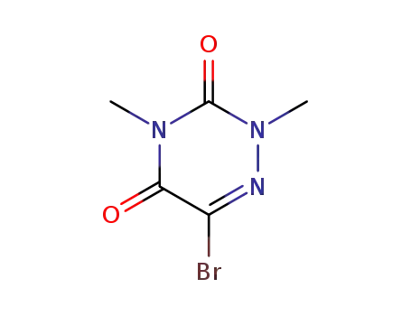 Molecular Structure of 15870-78-7 (6-BROMO-2,4-DIMETHYL-1,2,4-TRIAZINE-3,5(2H,4H)-DIONE)