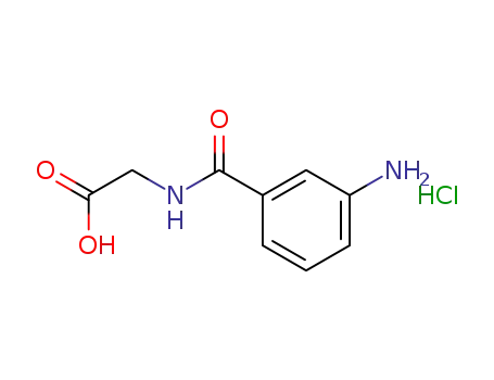 Molecular Structure of 188812-14-8 (Glycine, N-(3-aminobenzoyl)-, monohydrochloride)