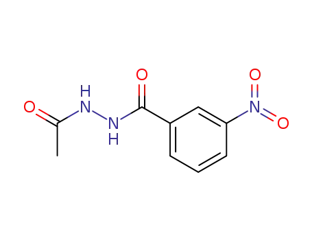 Molecular Structure of 54571-03-8 (Benzoic acid, 3-nitro-,2-acetylhydrazide)