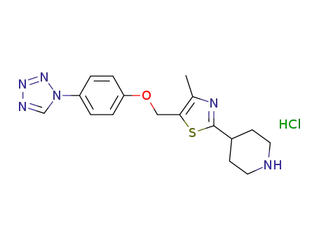 4-[4-methyl-5-(4-tetrazol-1-yl-phenoxymethyl)-thiazol-2-yl]-piperidine hydrochloride