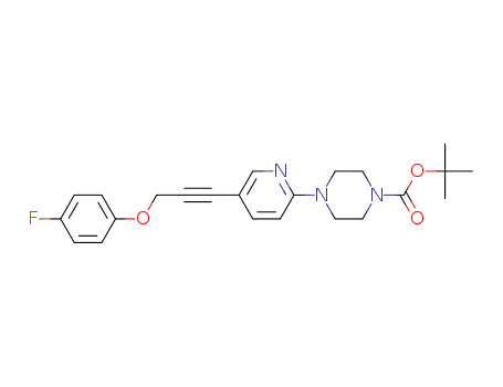 tert-butyl 4-{5-[3-(4-fluorophenoxy)-1-propynyl]-2-pyridyl}-1-piperazine carboxylate
