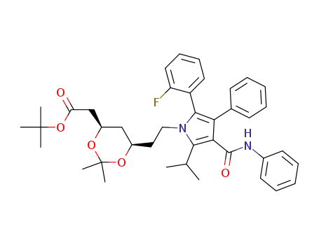 (4R-cis)-1,1-Dimethylethyl 6-[2[2-(fluorophenyl)-5-(1-methylethyl)-3-phenyl-4-[(phenylamino)carbonyl]-1H-pyrrol-1-yl]ethyl]-2,2-dimethyl-1,3-dioxane-4-acetate