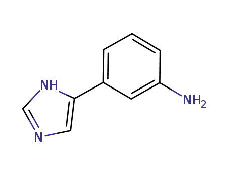 Molecular Structure of 83184-01-4 (3-(1H-IMIDAZOL-4-YL)-PHENYLAMINE)