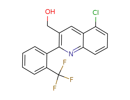 (5-chloro-2-(2-(trifluoromethyl)-phenyl)quinolin-3-yl)methanol