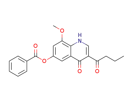 3-butyryl-6-benzoyloxy-8-methoxy-4(1H)-quinolone
