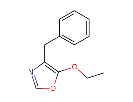 Molecular Structure of 33318-75-1 (Oxazole, 5-ethoxy-4-(phenylmethyl)-)