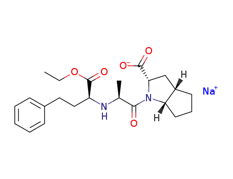 Molecular Structure of 934623-96-8 ((2S,3aS,6aS)-1[(S)-N-[(S)-1-carboxy-3-phenylpropyl]alanyl]octahydrocyclopenta[b]pyrrole-2-carboxylic acid 1-ethyl ester sodium salt)