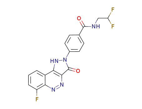 Benzamide, N-(2,2-difluoroethyl)-4-(6-fluoro-1,3-dihydro-3-oxo-2H-pyrazolo[4,3-c]ci nnolin-2-yl)-