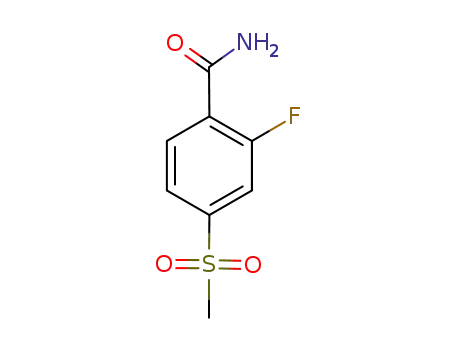 Molecular Structure of 918967-37-0 (Benzamide, 2-fluoro-4-(methylsulfonyl)-)