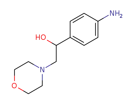 Molecular Structure of 20131-39-9 (1-(4-amino-phenyl)-2-morpholin-4-yl-ethanol)