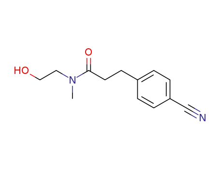 3-(4-cyanophenyl)-N-methyl-N-(2-hydroxyethyl)propanamide