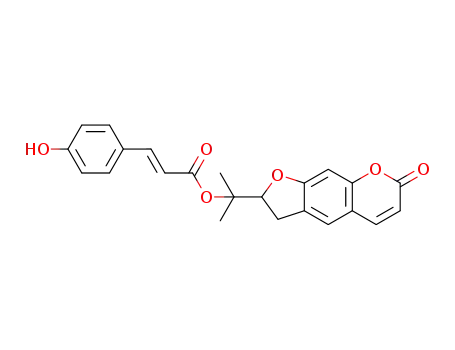 [E,(-)]-3-(4-Hydroxyphenyl)propenoic acid 1-(2,3-dihydro-7-oxo-7H-furo[3,2-g][1]benzopyran-2-yl)-1-methylethyl ester
