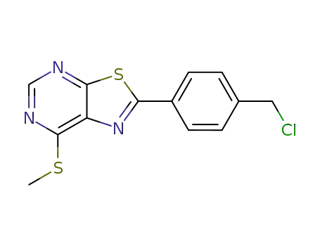 2-[4-(chloromethyl)phenyl]-7-(methylthio)[1,3]thiazolo[5,4-d]pyrimidine