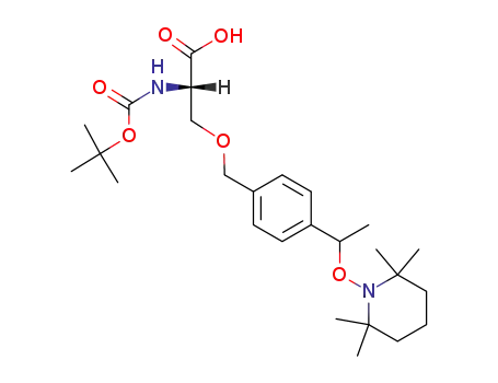 (S)-2-tert-butoxycarbonylamino-3-{4-[1-(2,2,6,6-tetramethylpiperidin-1-yloxy)ethyl]benzyloxy}propionic acid