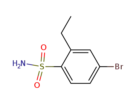 Molecular Structure of 749262-41-7 (Benzenesulfonamide, 4-bromo-2-ethyl-)
