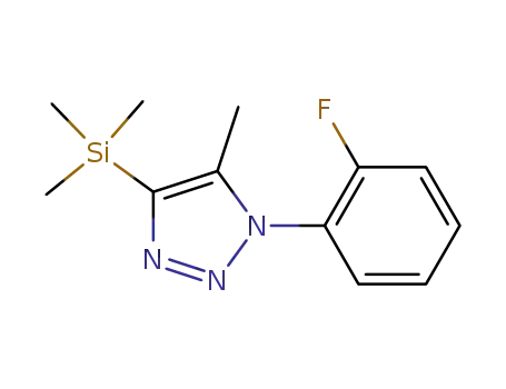 1-(2-fluorophenyl)-5-methyl-4-trimethylsilyl-1H-[1,2,3]triazole