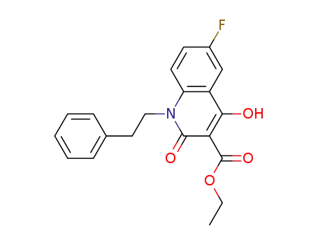 ethyl 6-fluoro-4-hydroxy-2-oxo-1-(2-phenylethyl)-1,2-dihydro-3-quinolinecarboxylate