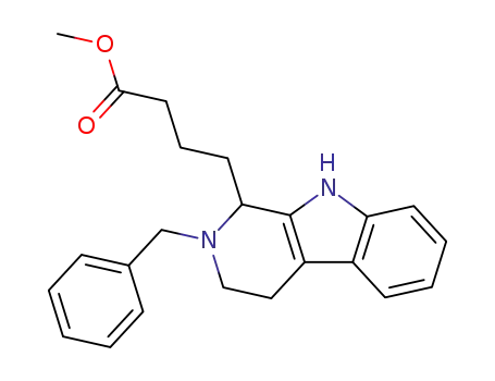 1,2,3,4-tetrahydro-1-(3-methoxycarbonylpropyl)-2-benzyl-β-carboline