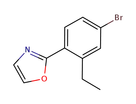 Molecular Structure of 877131-82-3 (Oxazole, 2-(4-bromo-2-ethylphenyl)-)
