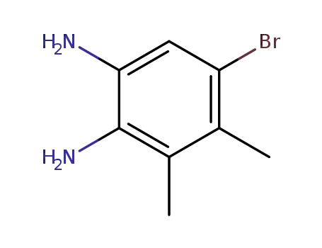 Molecular Structure of 107100-16-3 (5-BROMO-3,4-DIMETHYLBENZENE-1,2-DIAMINE)