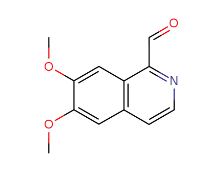 Molecular Structure of 71046-35-0 (6,7-Dimethoxyisoquinoline-1-carbaldehyde)