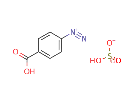 Molecular Structure of 24892-60-2 (4-carboxybenzenediazonium hydrogen sulfate)