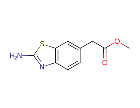 Molecular Structure of 99738-99-5 (6-Benzothiazoleaceticacid,2-amino-,methylester(9CI))