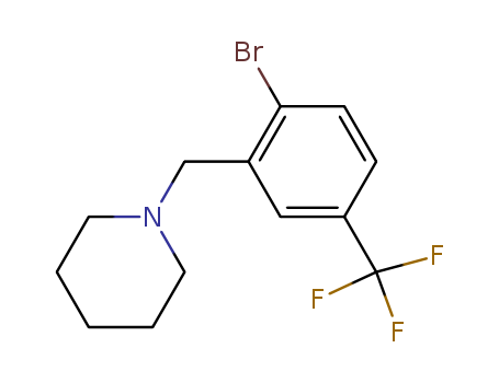 1-[[2-bromo-5-(trifluoromethyl)phenyl]methyl]-piperidine