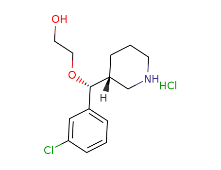 2-((R)-(3-chlorophenyl)((R)-piperidin-3-yl)methoxy)ethanol hydrochloride