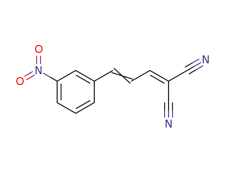 Molecular Structure of 41122-41-2 (3-NITROCINNAMALMALONONITRILE)