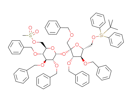 1',2,3,3',4,4'-hexa-O-benzyl-6'-O-(tert-butyldiphenylsilyl)-6-O-(methylsulfonyl)sucrose