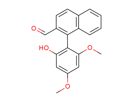 Molecular Structure of 142503-17-1 (1-(4',6'-dimethoxy-2'-hydroxyphenyl)naphthalene-2-carbaldehyde)