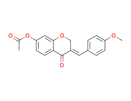 7-acetoxy-2,3-dihydro-3-(4-methoxybenzylidene)-1-benzopyran-4-one