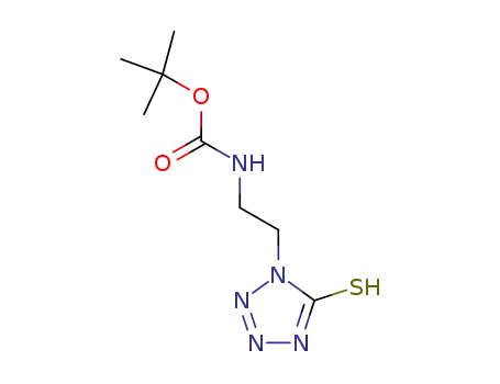 Carbamic acid, [2-(2,5-dihydro-5-thioxo-1H-tetrazol-1-yl)ethyl]-,
1,1-dimethylethyl ester