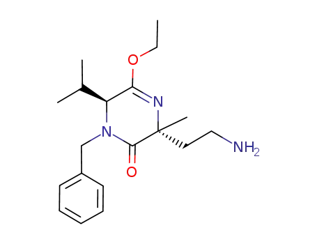 (3R,6S)-1-benzyl-3-methyl-3-(2-aminoethyl)-5-ethoxy-1,6-dihydro-6-isopropylpyrazin-2-(3H)-one