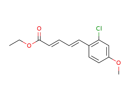 5-(2-chloro-4-methoxy-phenyl)-penta-2,4-dienoic acid ethyl ester
