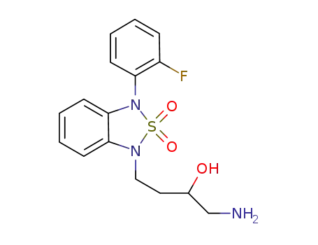 1-amino-4-(3-(2-fluorophenyl)-2,2-dioxido-2,1,3-benzothiadiazol-1(3H)-yl)butan-2-ol