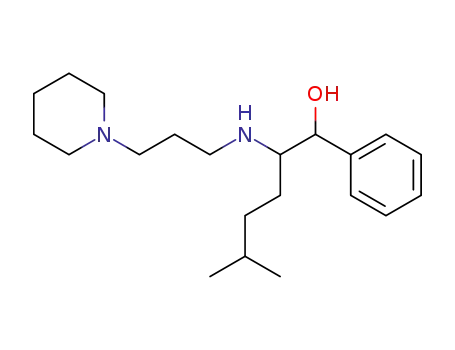 5-Methyl-1-phenyl-2-(3-piperidin-1-ylpropylamino)hexan-1-ol