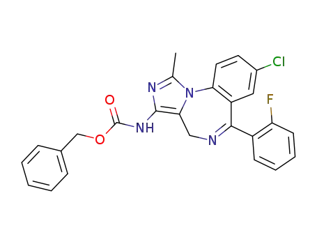 [8-chloro-6-(2-fluoro-phenyl)-1-methyl-4<i>H</i>-benzo[<i>f</i>]imidazo[1,5-<i>a</i>][1,4]diazepin-3-yl]-carbamic acid benzyl ester