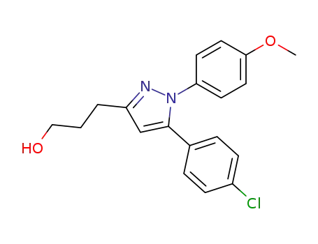 1H-Pyrazole-3-propanol, 5-(4-chlorophenyl)-1-(4-methoxyphenyl)-