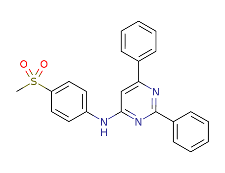 4-Pyrimidinamine, N-[4-(methylsulfonyl)phenyl]-2,6-diphenyl-