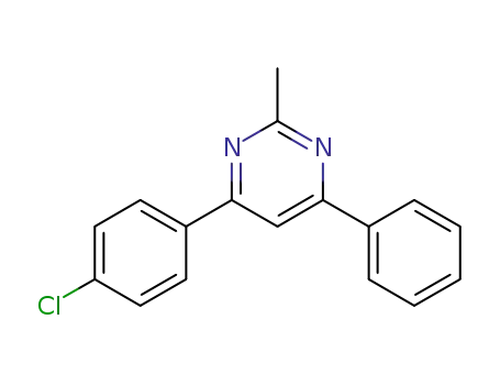 Molecular Structure of 1195961-63-7 (4-(4-chlorophenyl)-2-methyl-6-phenylpyrimidine)