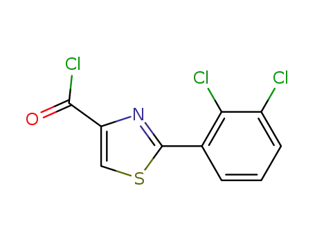 Molecular Structure of 690632-74-7 (2-(2,3-DICHLOROPHENYL)-1,3-THIAZOLE-4-CARBONYL CHLORIDE)