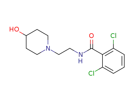 2,6-dichloro-N-[2-(4-hydroxypiperidin-1-yl)ethyl]benzamide