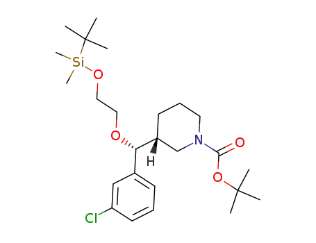 (R)-tert-butyl 3-((R)-(2-(tert-butyldimethylsilyloxy)ethoxy)(3-chlorophenyl)methyl)piperidine-1-carboxylate