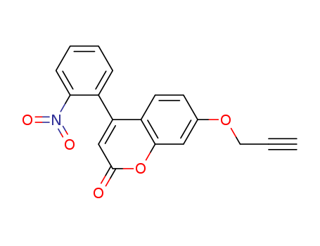4-(2-NITROPHENYL)-7-(2-PROPYNYLOXY)-2H-1-BENZOPYRAN-2-ONE