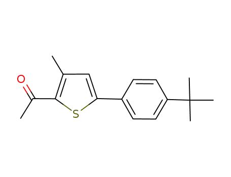 Molecular Structure of 1044231-70-0 (1-[5-(4-tert-butylphenyl)-3-methylthiophen-2-yl]ethanone)